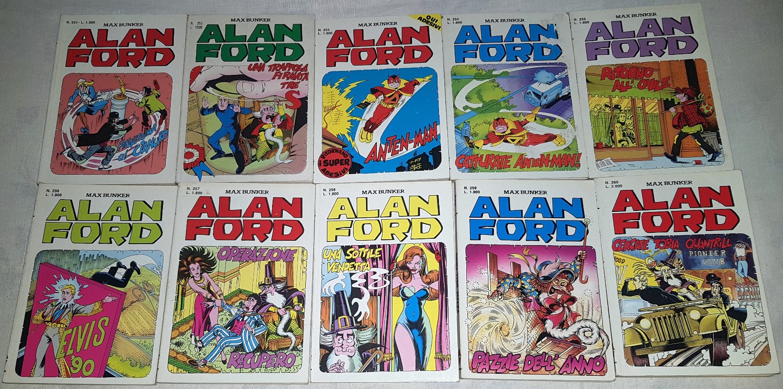 ALAN FORD sequenza completa 251/300 originale completa  buona/ottima