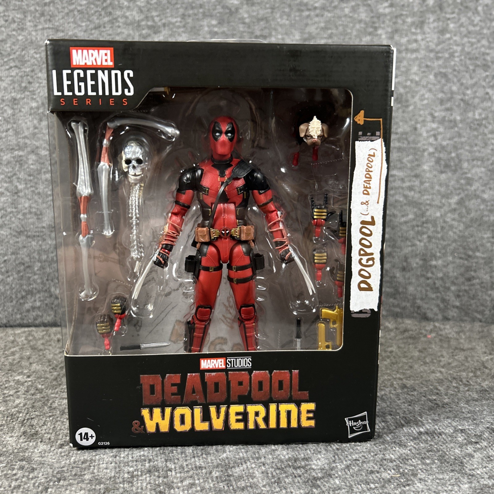 Modellino Marvel Legends Deadpool & Wolverine Deadpool con Dogpool sigillato nuovo con scatola