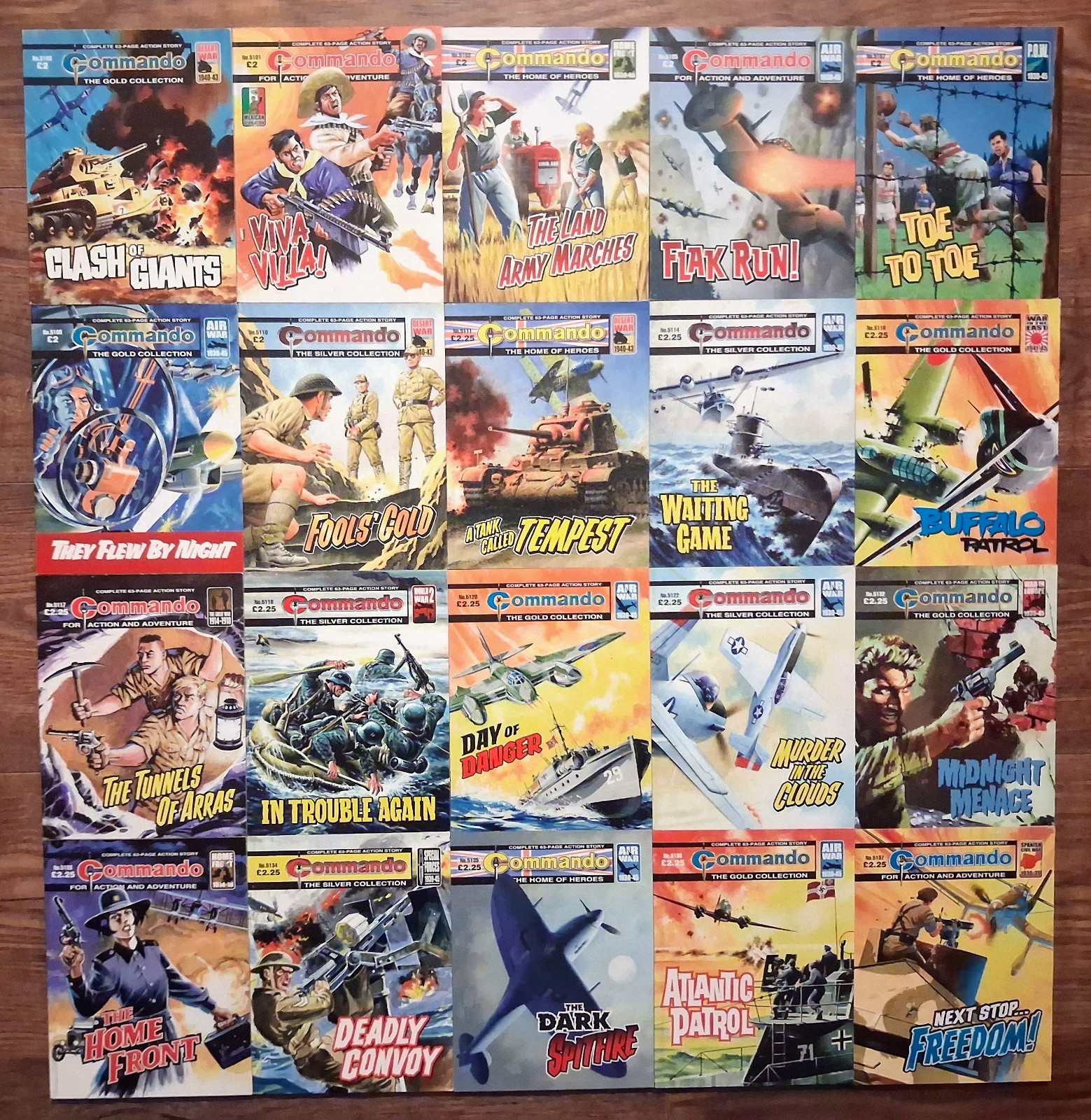 Commando Comics Job Lot Bundle x 20 (79B)