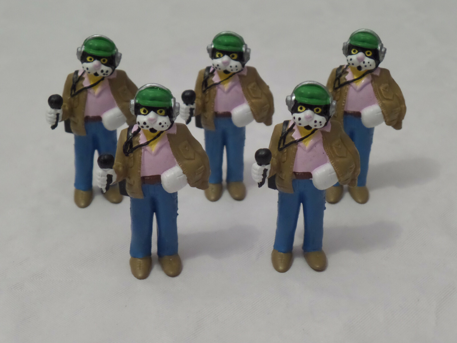 Lot 5 Figurines Téléchat FR3, schleich w.Germany 1983 Neuf (voir photos)