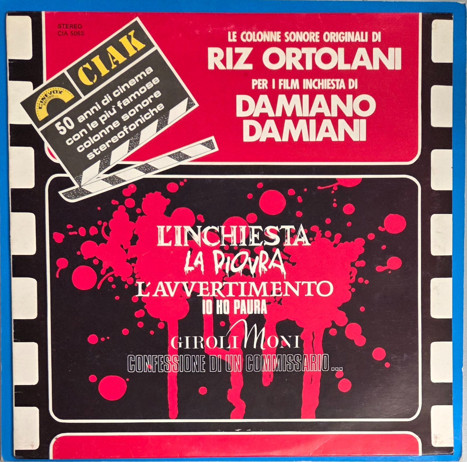 LP - RIZ OTOLANI - PER I FILM DI DAMIANO DAMIANI