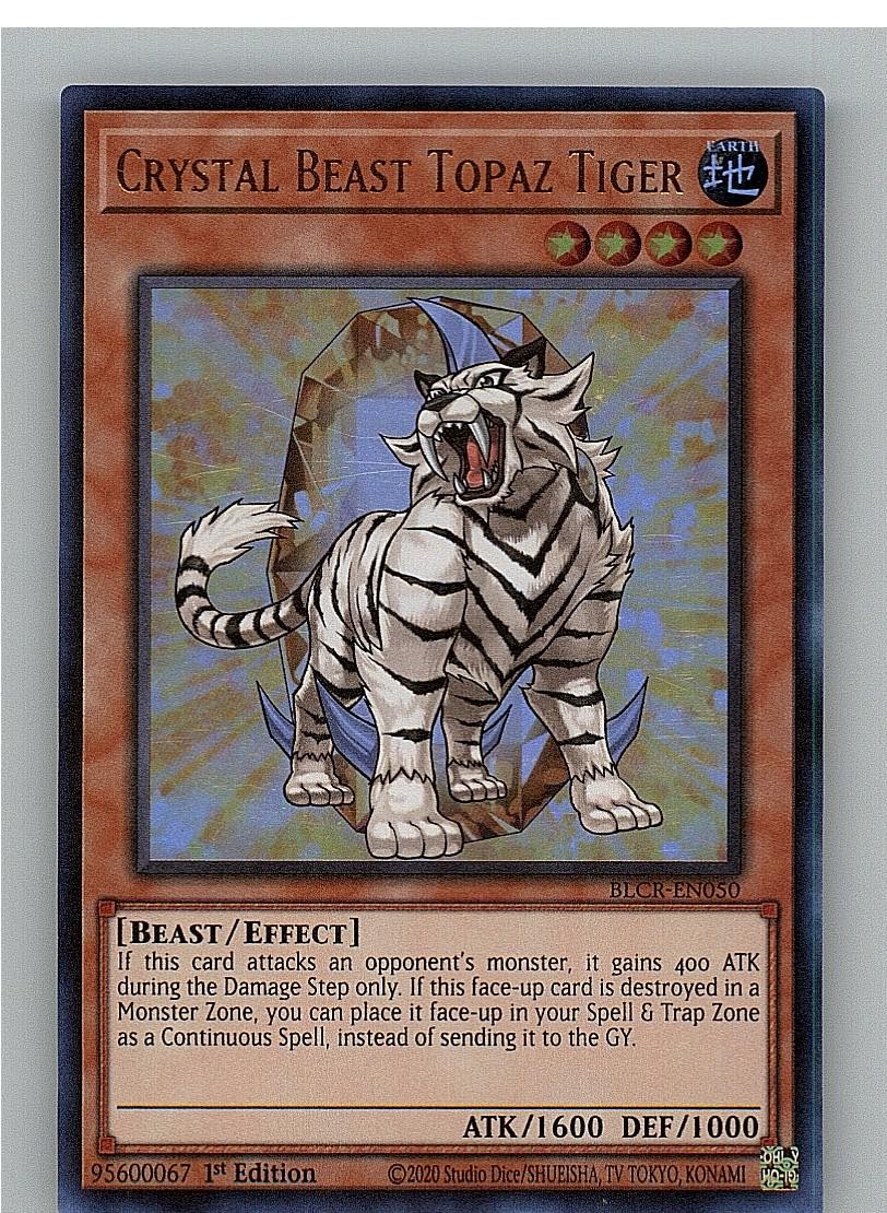 Bestia di Cristallo Topazio Tigre BLCR-EN050 Yu-Gi-Oh 1° Edizione LP