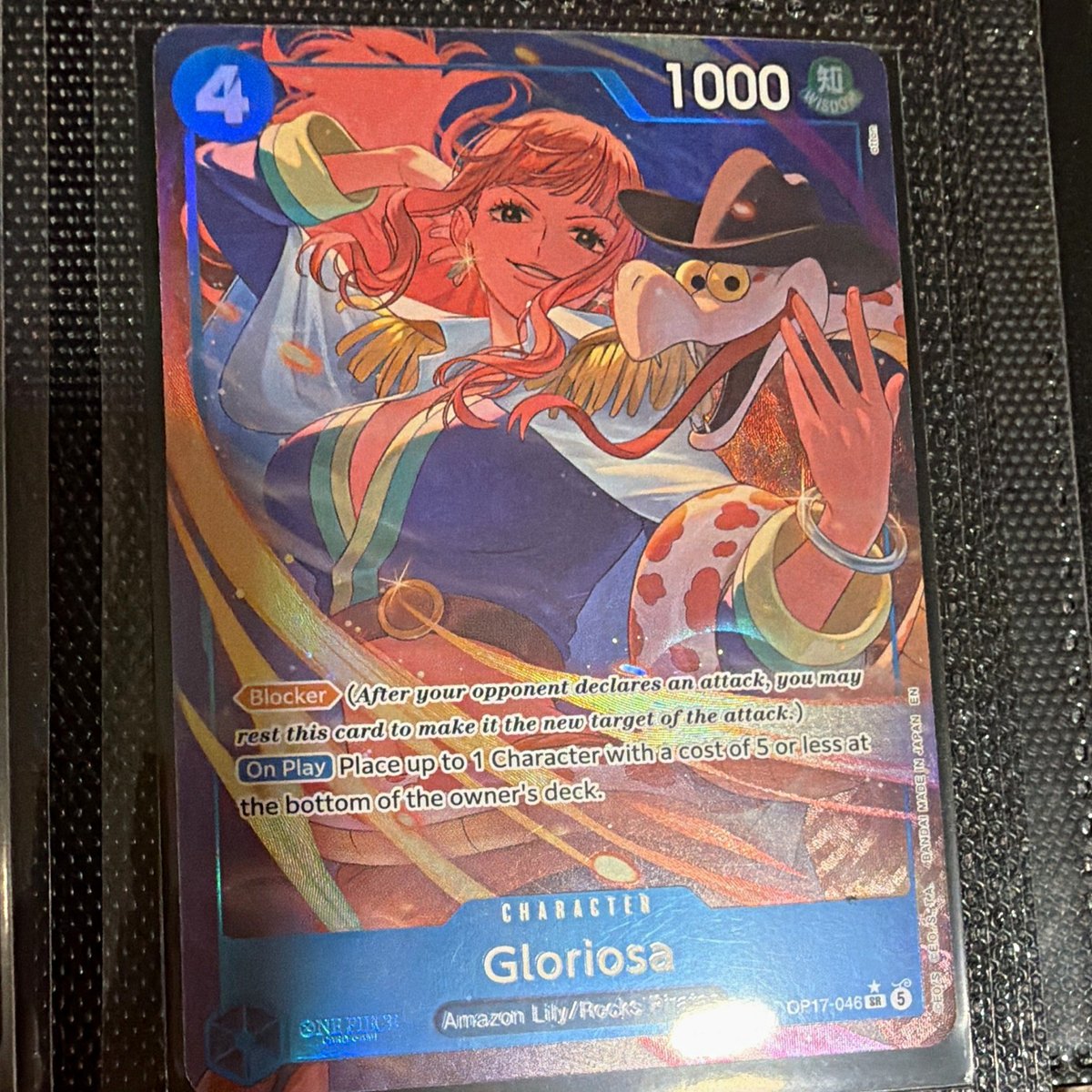 One Piece CCG Gloriosa OP17-046 super rara pellicola arte alternativa EN