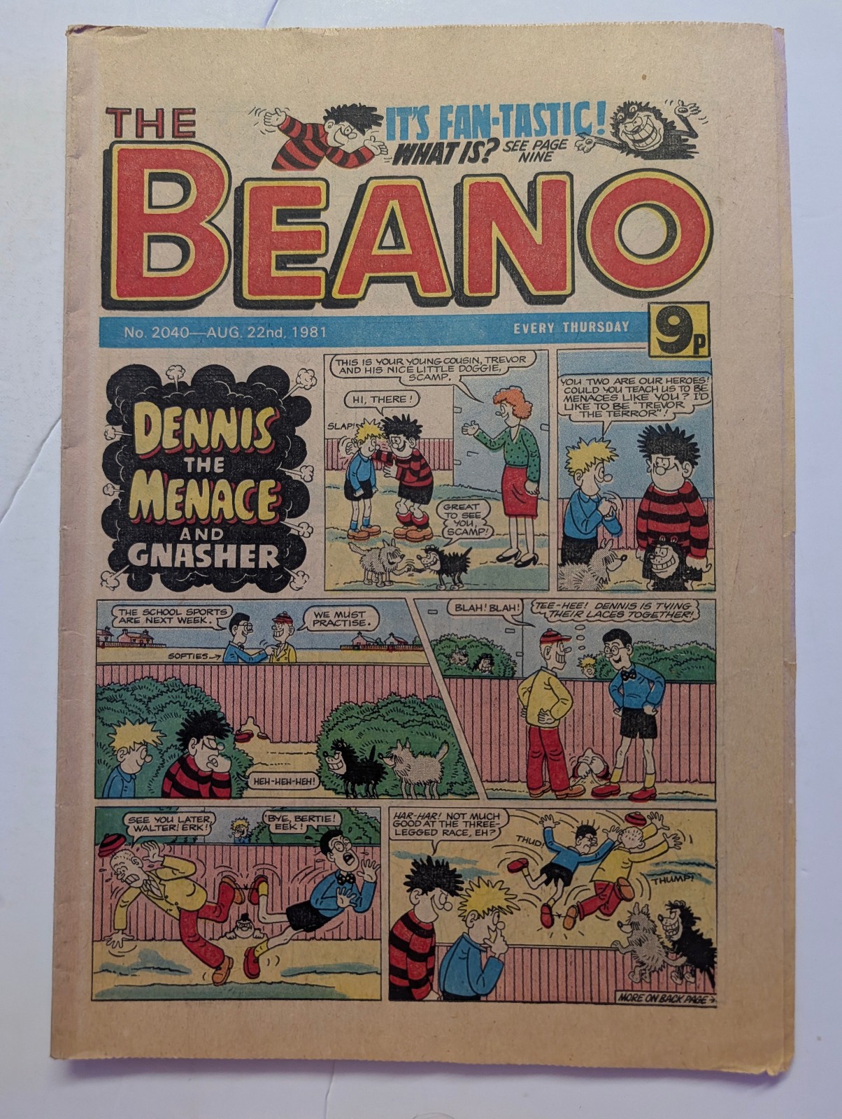 Beano Comic No 2040, August 22nd 1981.