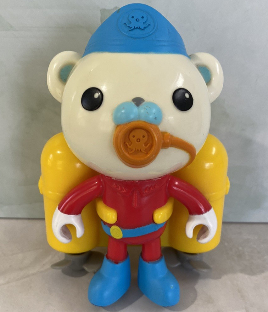 Mattel Disney Octonauts Captain Barnacles Wind Up Bath Tub Water Pool Fun Toy 5"