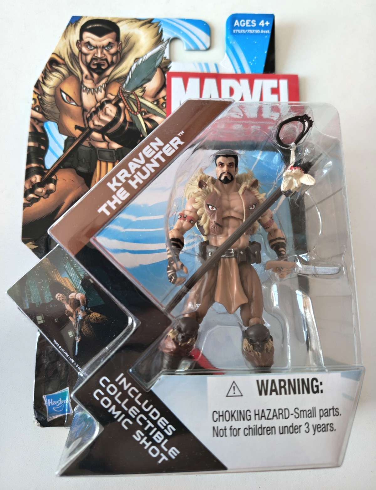 Hasbro Marvel Universe Kraven il Cacciatore action figure in scatola con lancia 2011 nuovo 