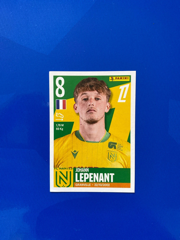 Stickers panini ligue 1 2025-26 352 Johann Lepenant