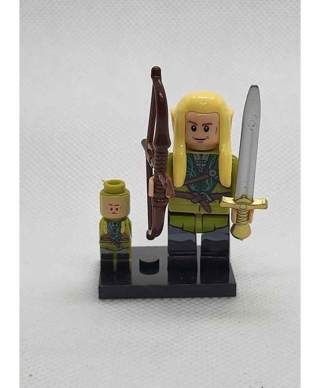Figurine type Lego - Le seigneur des Anneaux - Legolas (Lego-style Figure - LOTR - Legolas)