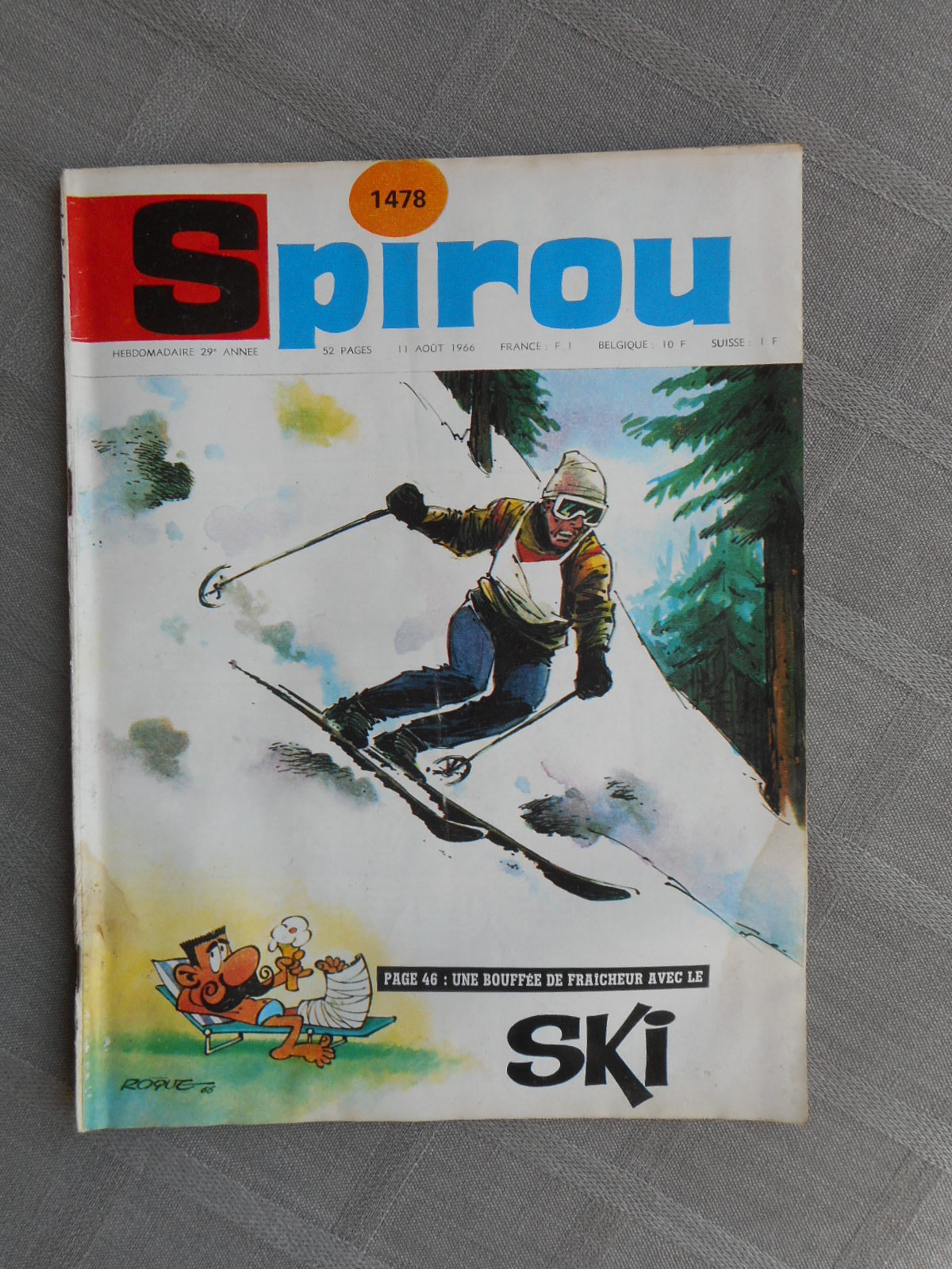 Hebdo Spirou N°1478 Stato Corretto Senza Più Con Il Mini-Racconto