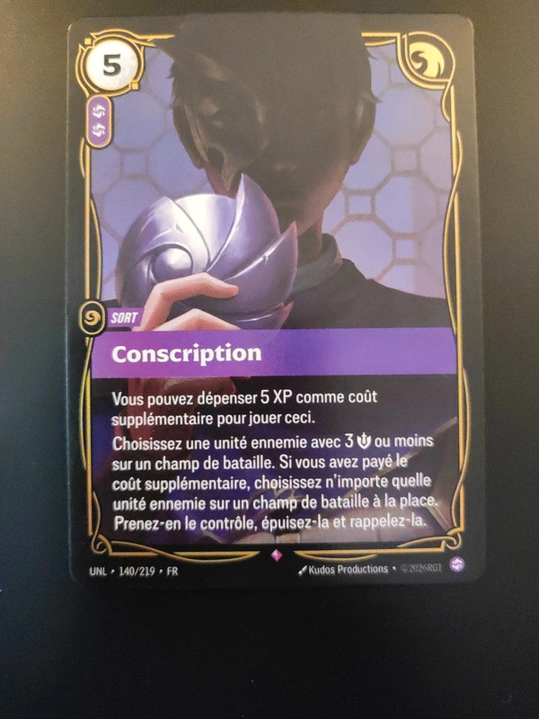 Conscription foil riftbound league of legends