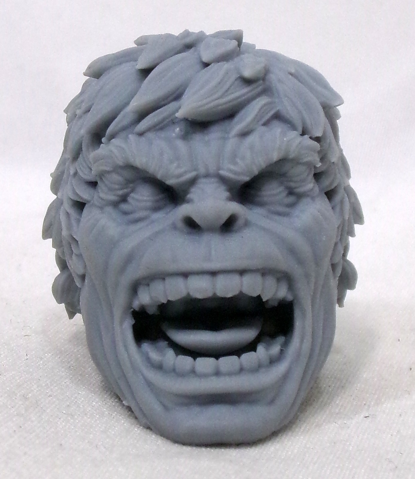 Marvel Hulk Testa Alternativa Arrabbiata In Stampa 3D 1/12 Resina Non Dipinta