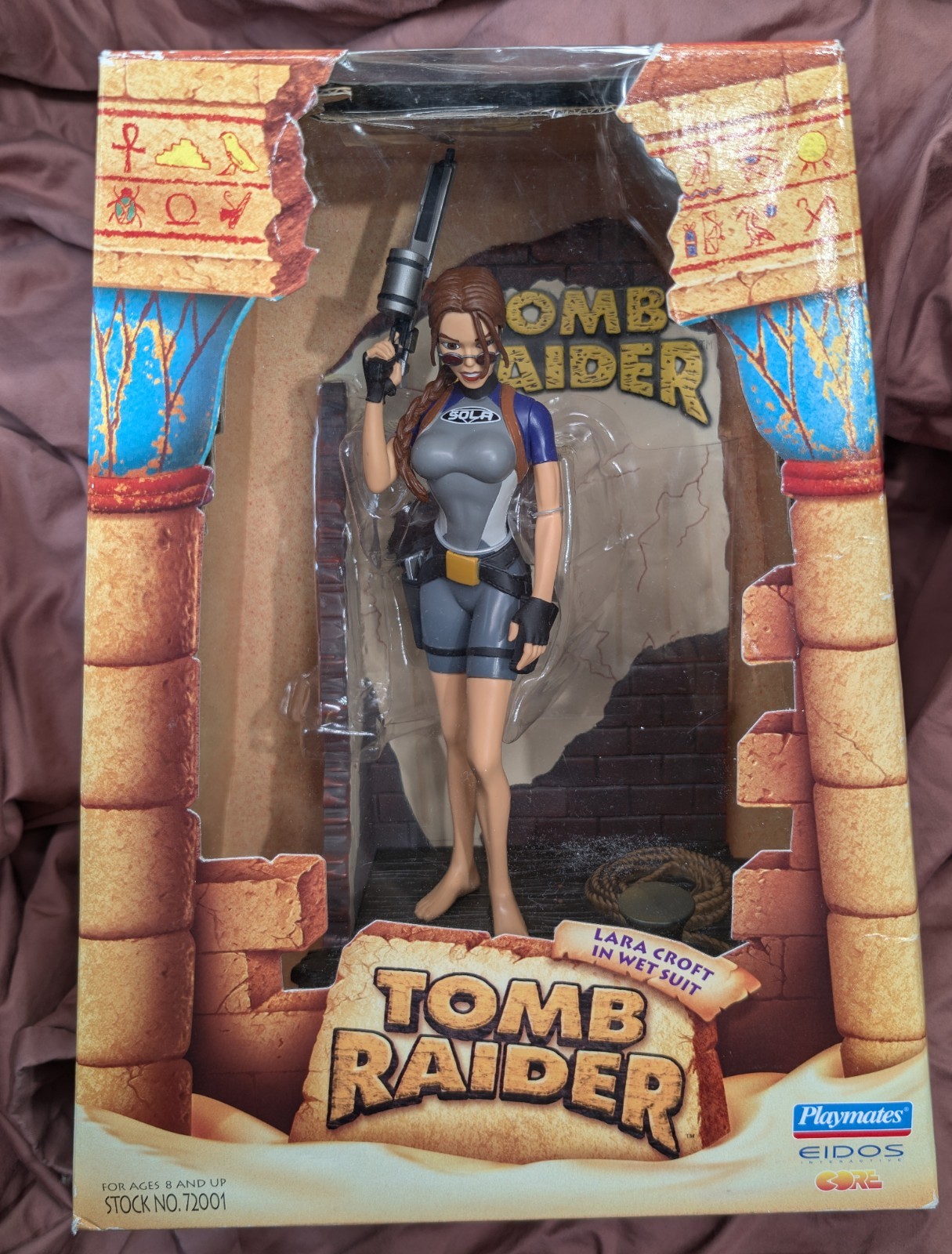 Vintage 1998 Playmates Tomb Raider Lara Croft Wet Suit Action Figure New Sealed
