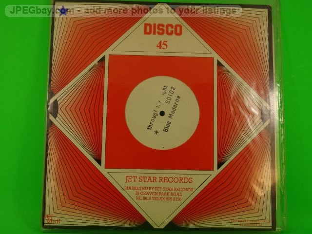 BLUE MODERNE THROUGH THE NIGHT (494/2) (494) 5 Track Promo 12" Single including 