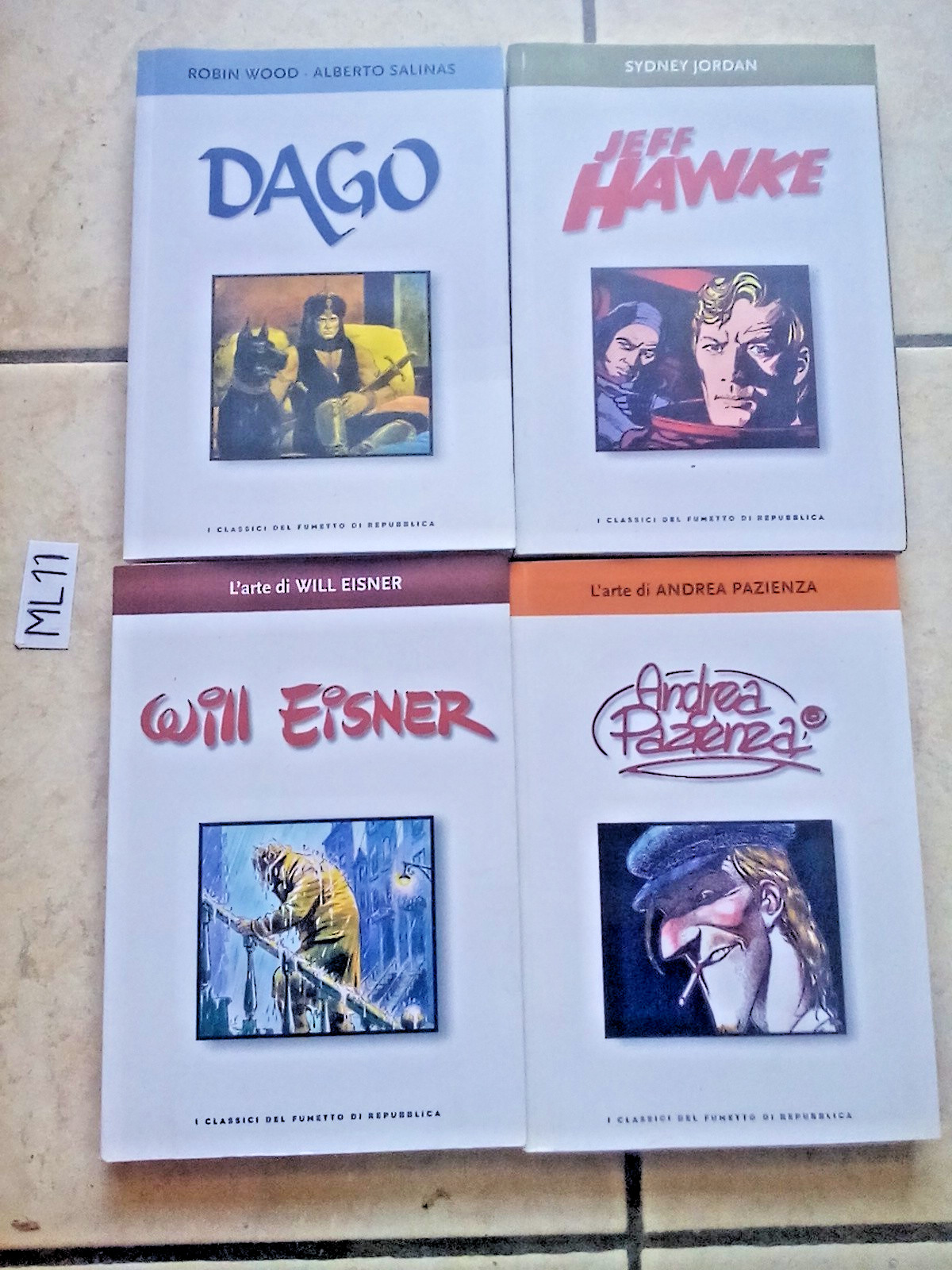 LOTTO 4 CLASSICI FUMETTO REPUBBLICA DAGO JEFF HAWKE ANDREA PAZIENZA WIL EISNER