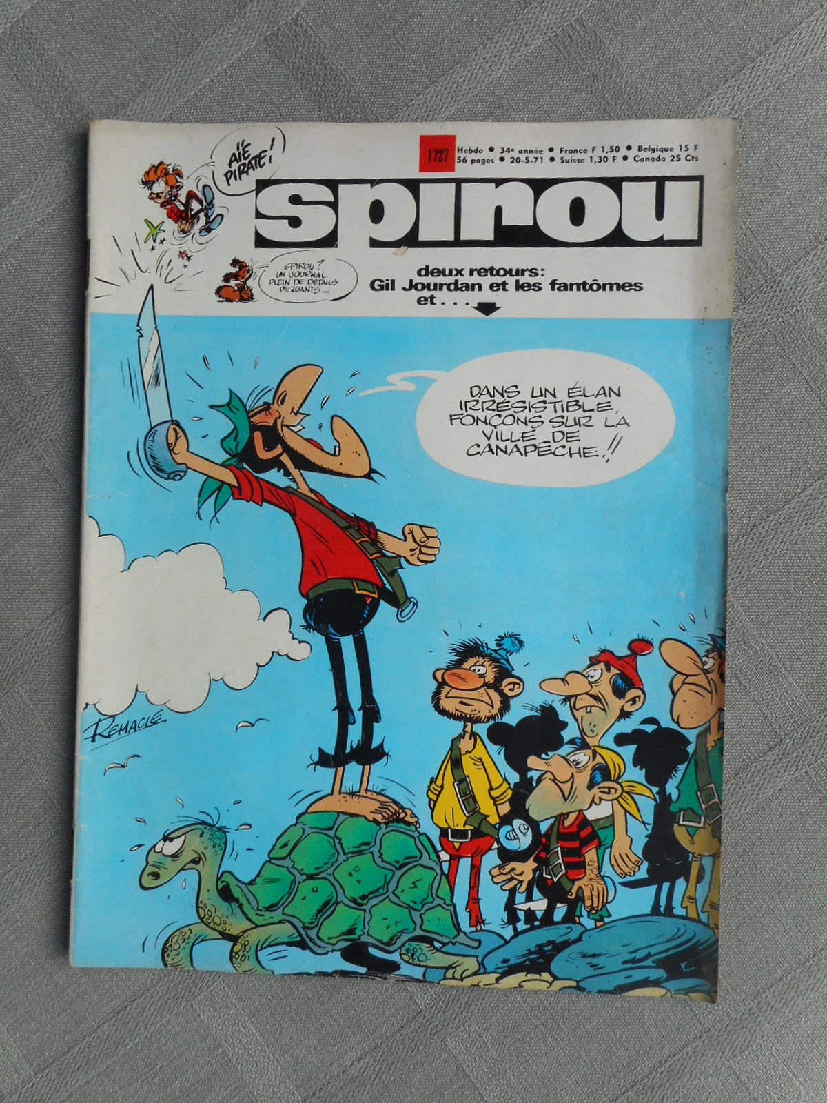 Hebdo Spirou N°1727 Stato Corretto / Buon Stato Con Il Supplemento