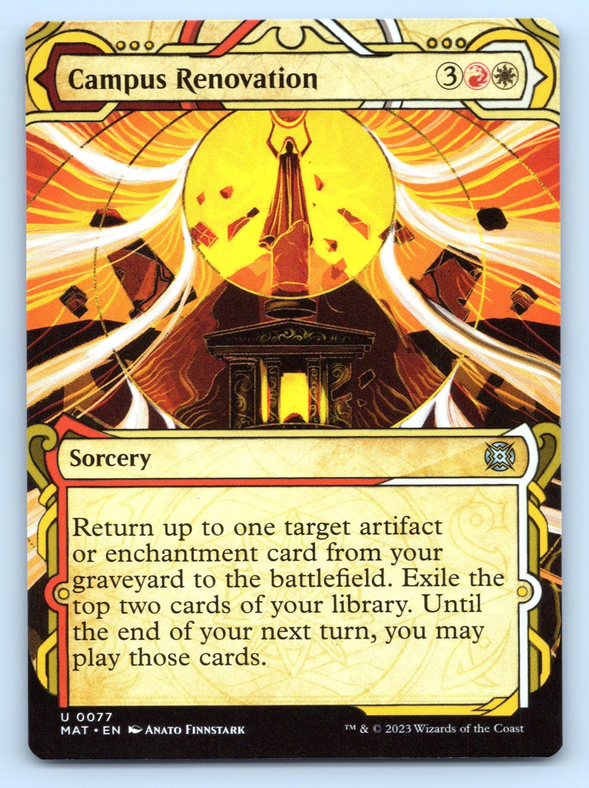 Vetrina ristrutturazione campus March of Machine Aftermath Magic: The Gathering quasi nuova