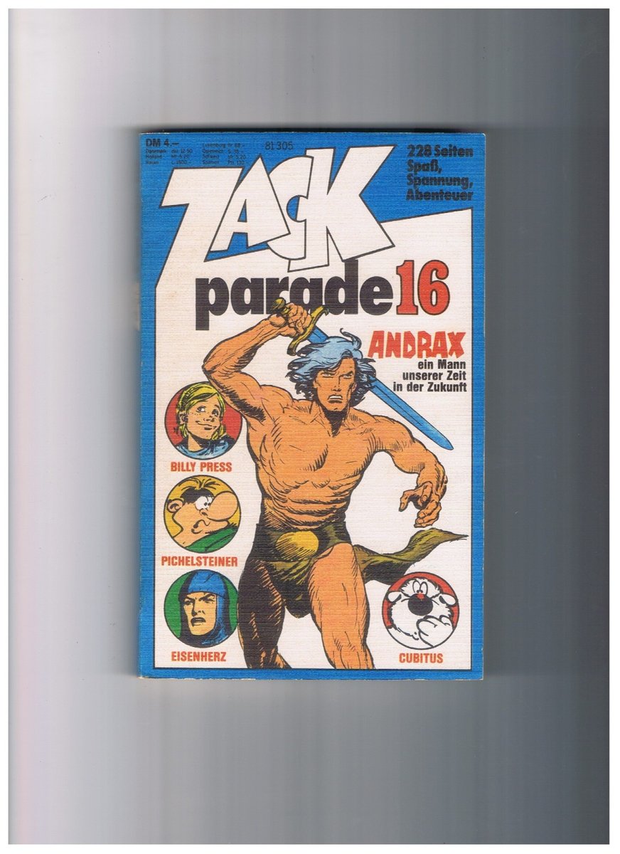 ZACK Parade #16 - Tascabile a fumetti - come nuovo a ottimo