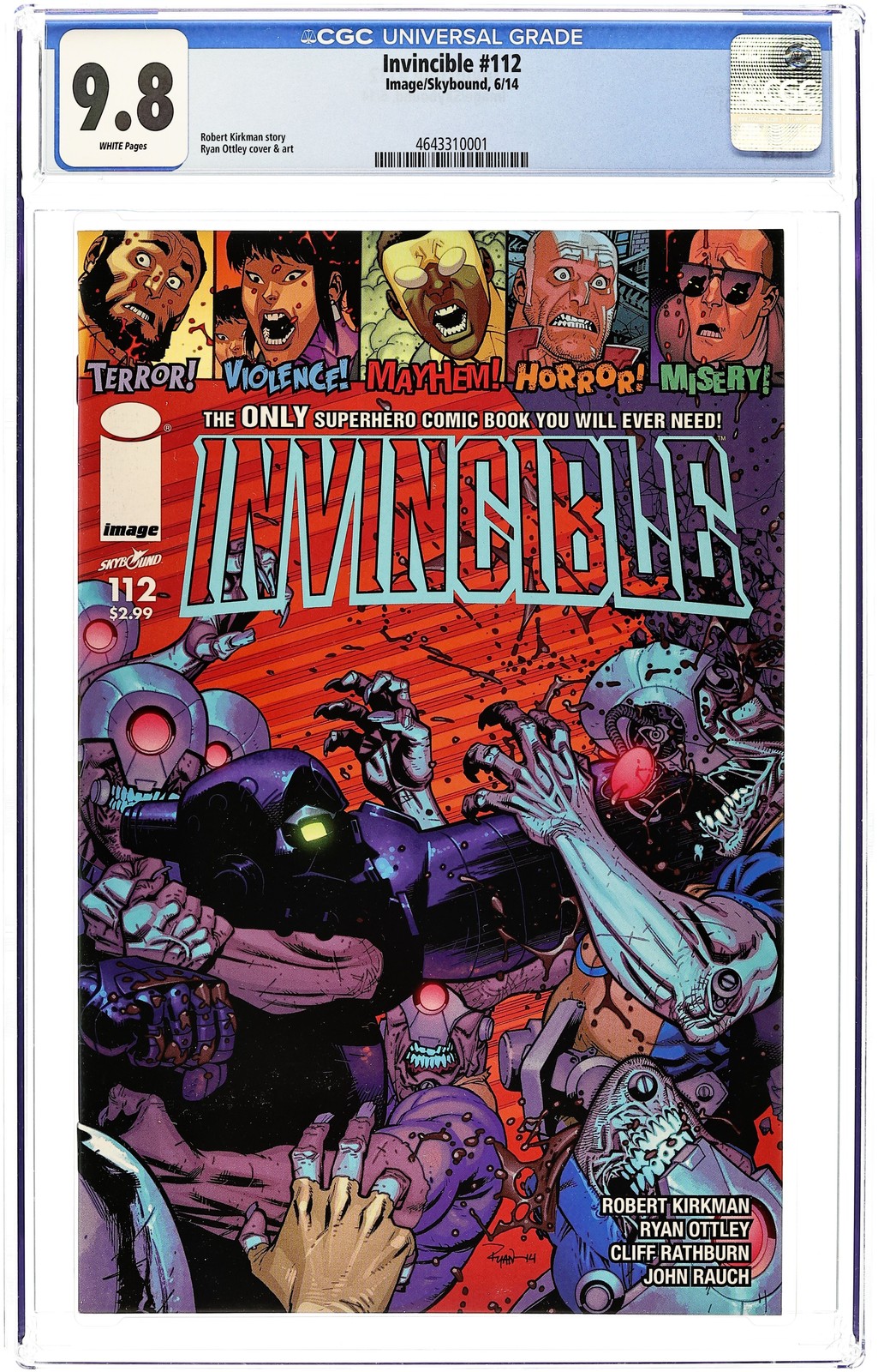 Invincible #112 CGC 9.8 2014 4643310001