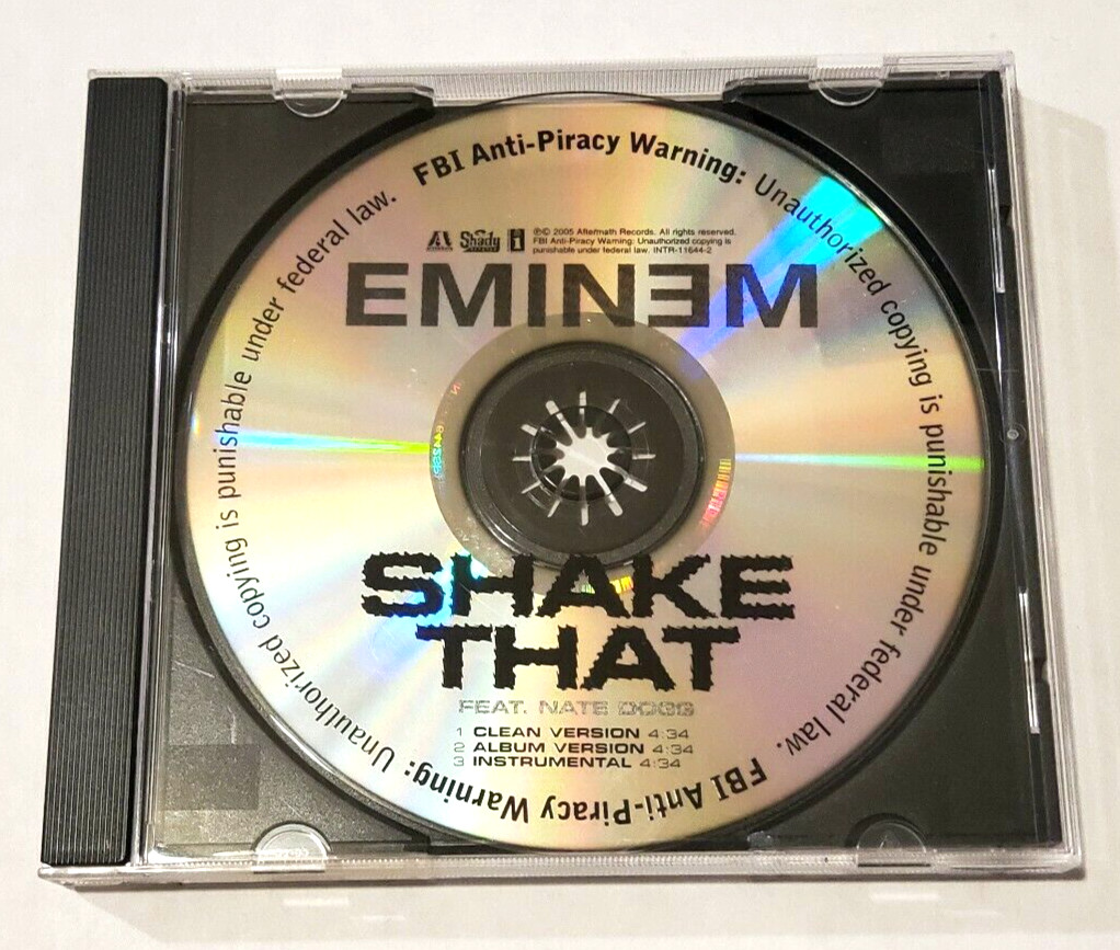 Eminem "Shake That" US Rare Promo CD Single (2005) Featuring Nate Dogg