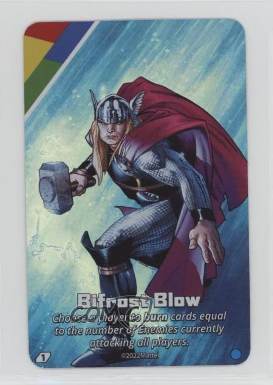 Mattel Marvel Uno Ultimate Thor Thor Bifrost Blow 2f4 2022