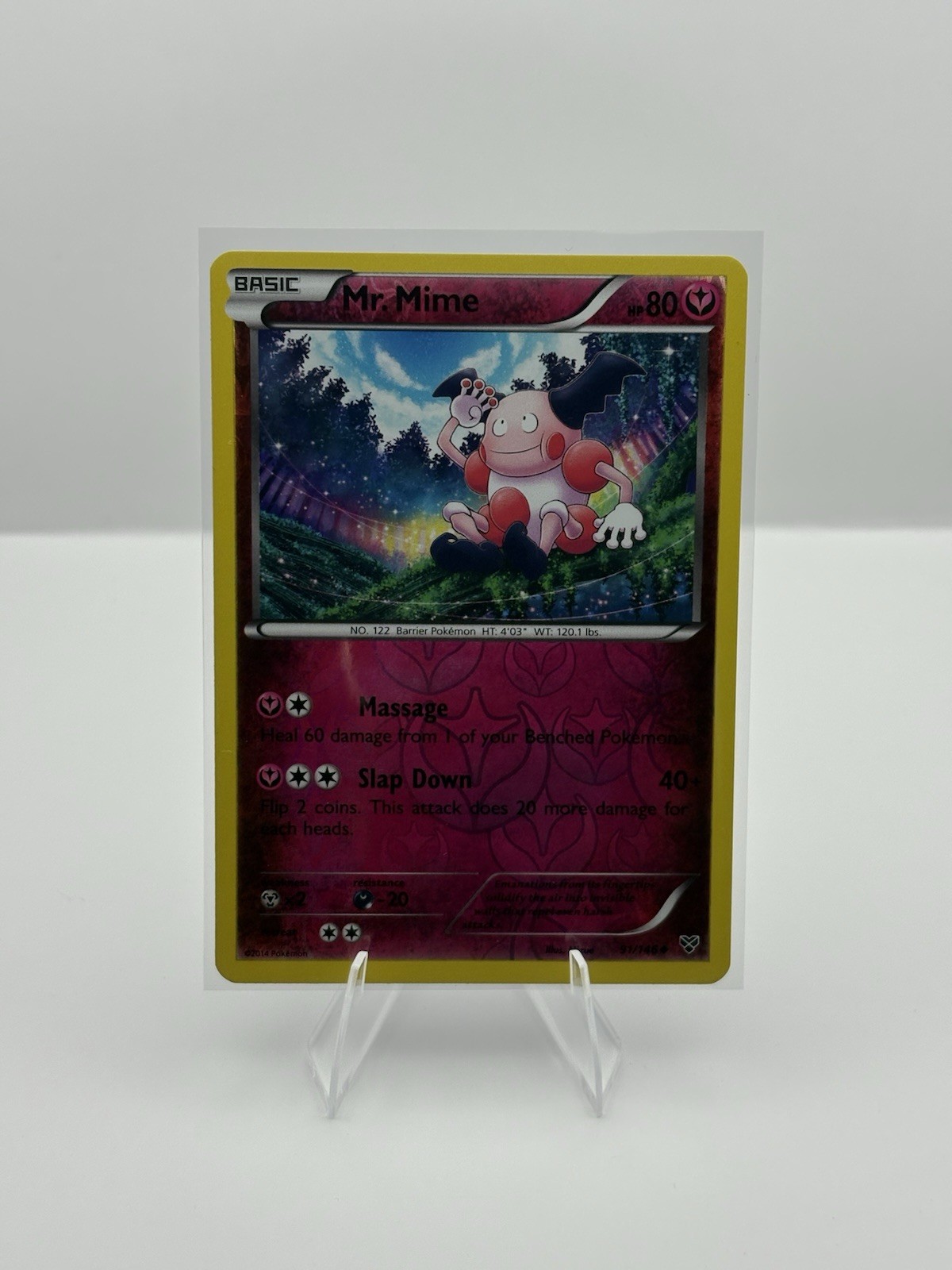 Mr. Mime Uncommon XY Set Base 91/146 Reverse Holo MP