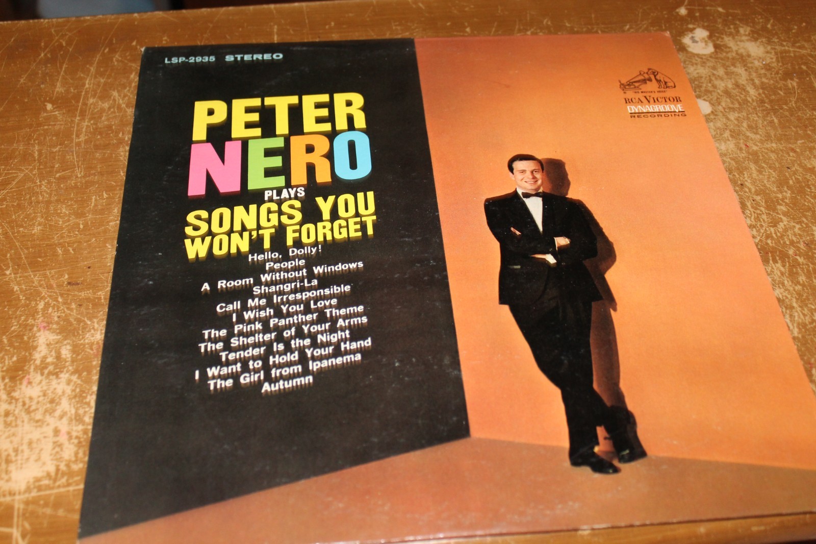 PETER NERO PLAYS SONGS YOU WON'T FORGET RCA STEREO RECORD ALBUM