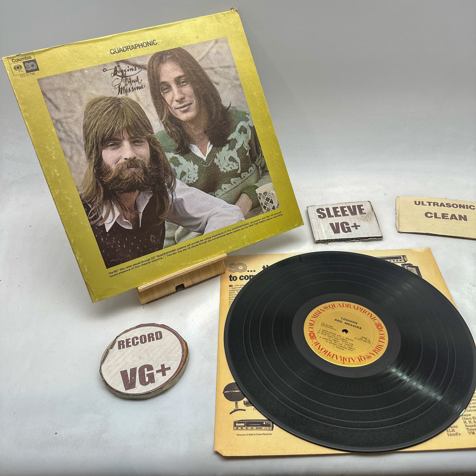 Loggins And Messina- Self Titled VG+/VG+ Ultrasonic Clean 1973 Vinyl Record
