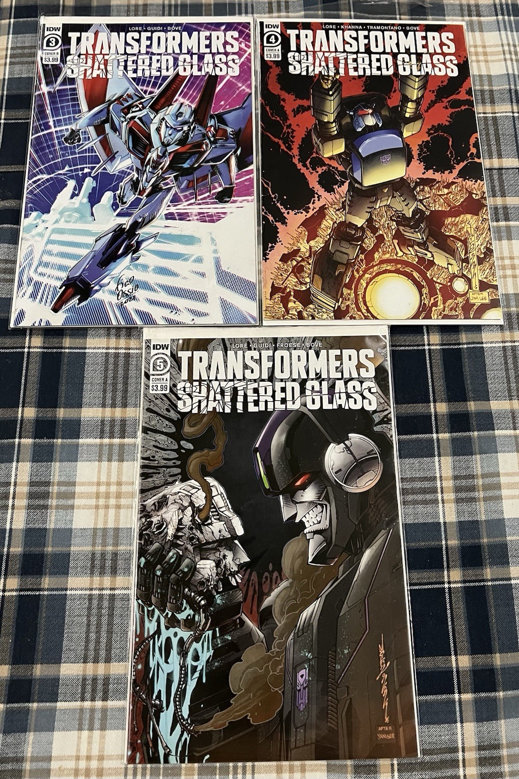 Lotto fumetti Transformers Shattered Glass numero 3-5 #3 #4 #5 3 4 5 IDW serie 2021