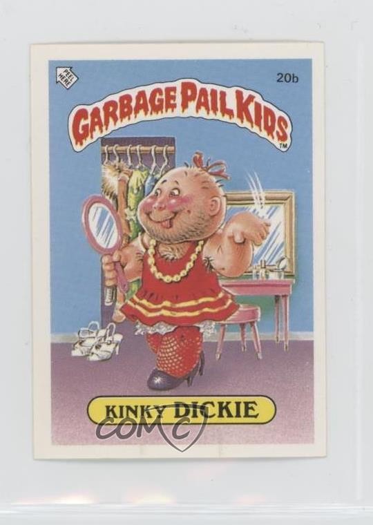 Topps Garbage Pail Kids 1986 serie 1 UK Minis Kinky Dickie #20b 10ip
