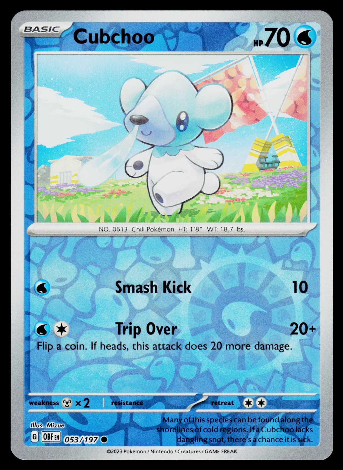 Pokemon Cubchoo #053/197 SV03: Fiamme di Ossidiana