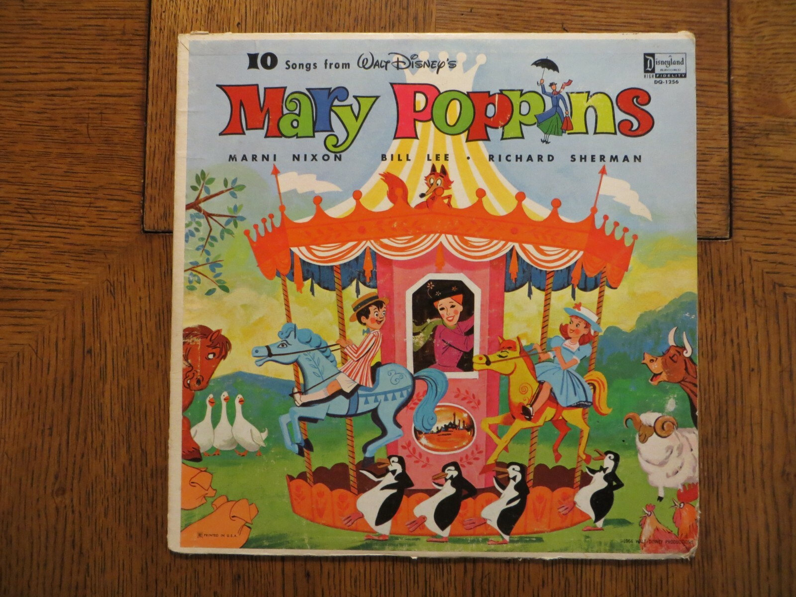 Various Artists - 10 Songs From Mary Poppins - Disneyland DQ-1256 Vinyl VG/G+