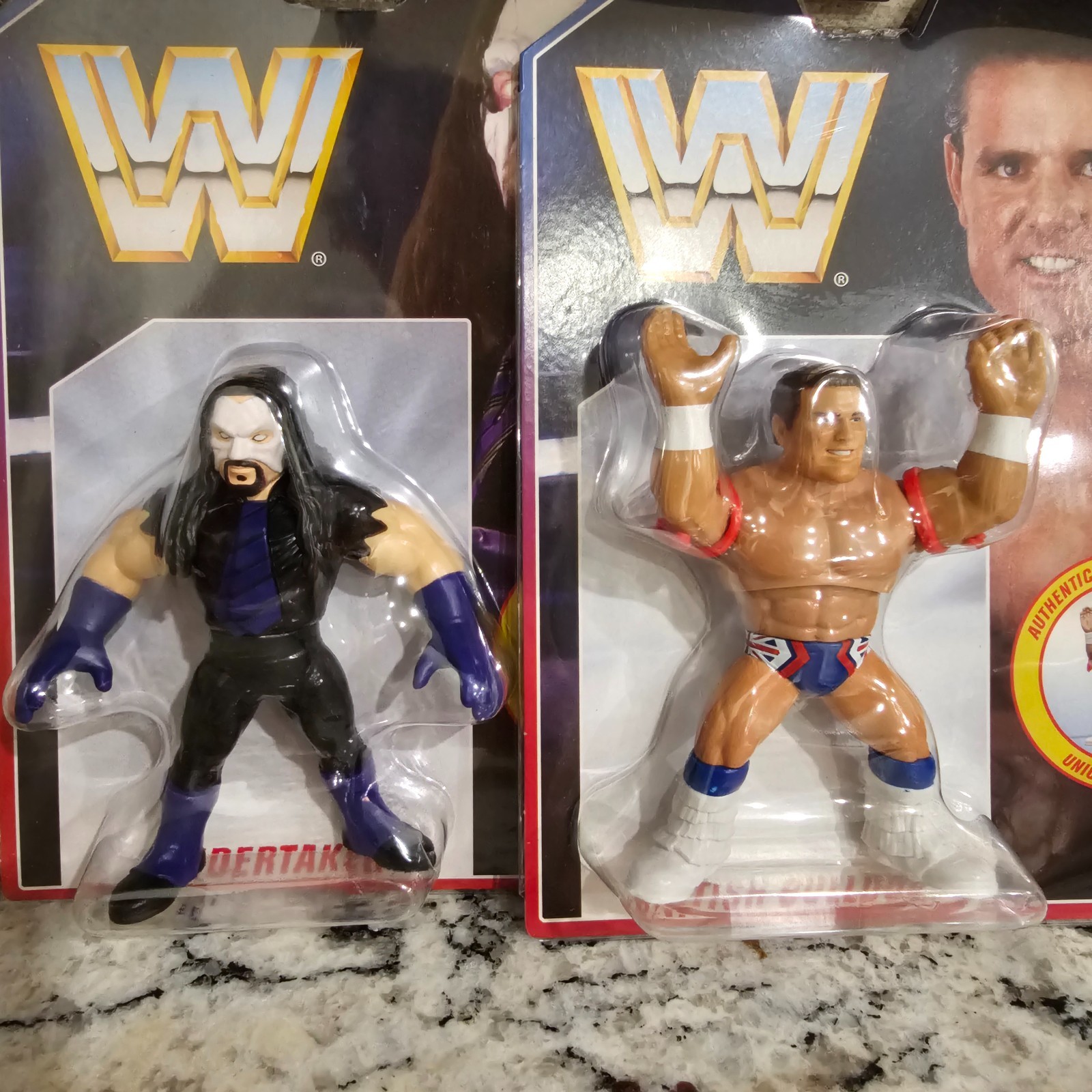 British Bulldog & The Undertaker Mattel WWE Retros Wrestling Figures [*NOTES!]