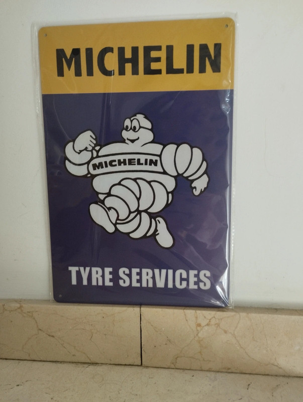 Letrero metálico Michelin 30 x 20 cm