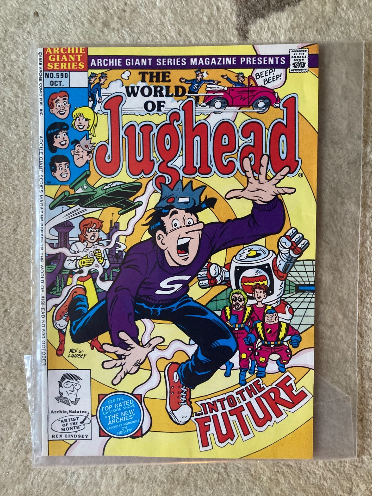 1988 Il mondo di Jughead fumetto n. 590 fumetti Archie vintage anni 80