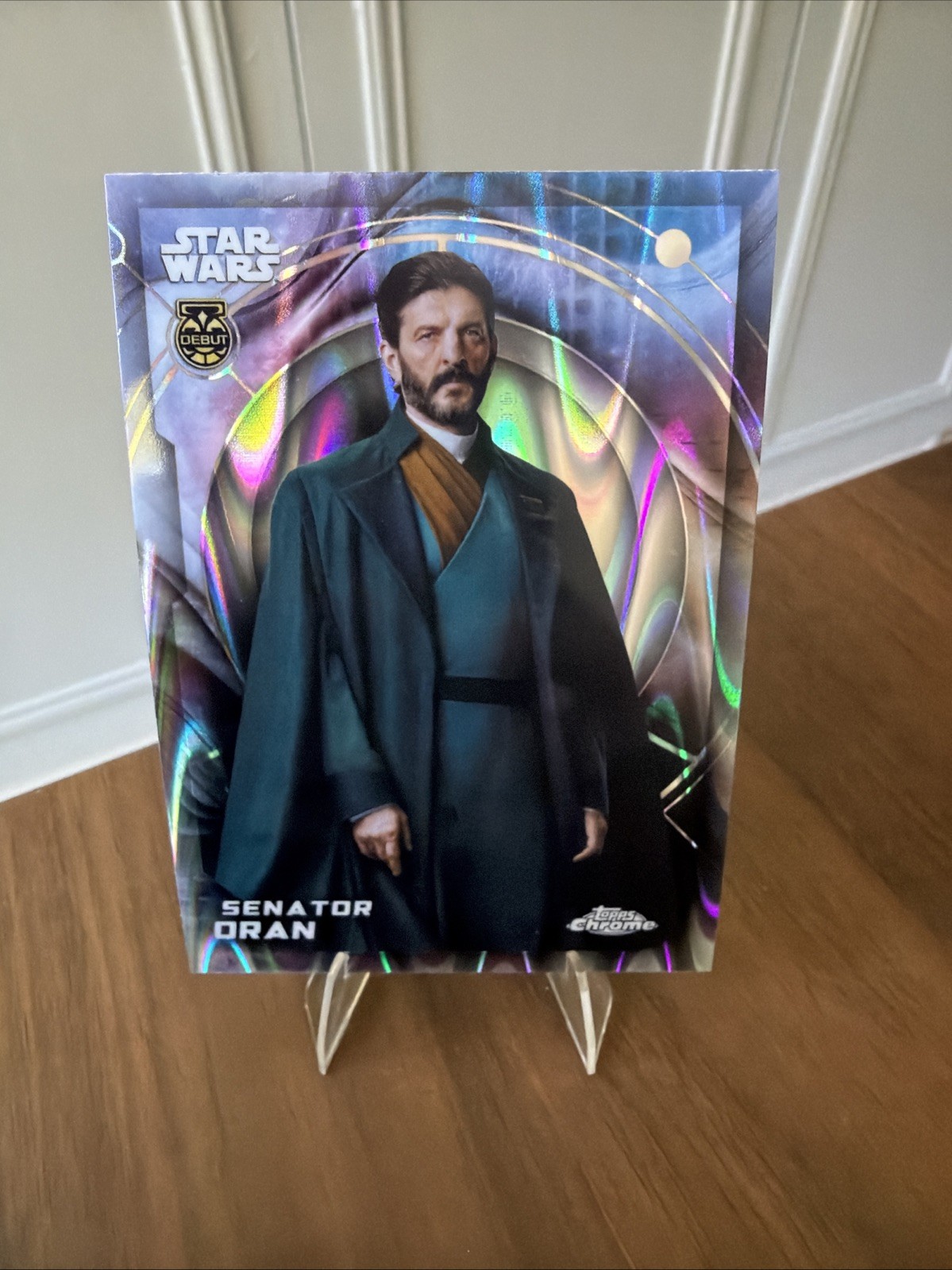 2026 Topps Chrome Star Wars - Senator Oran #41 Andor Raywave Refractor