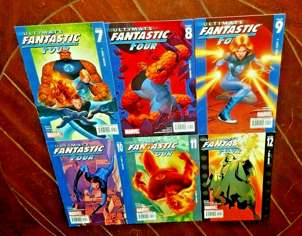 Ultimate Fantastic Four #7 thru #12, (2004, Marvel): Doom - Parti da 1 a 6!