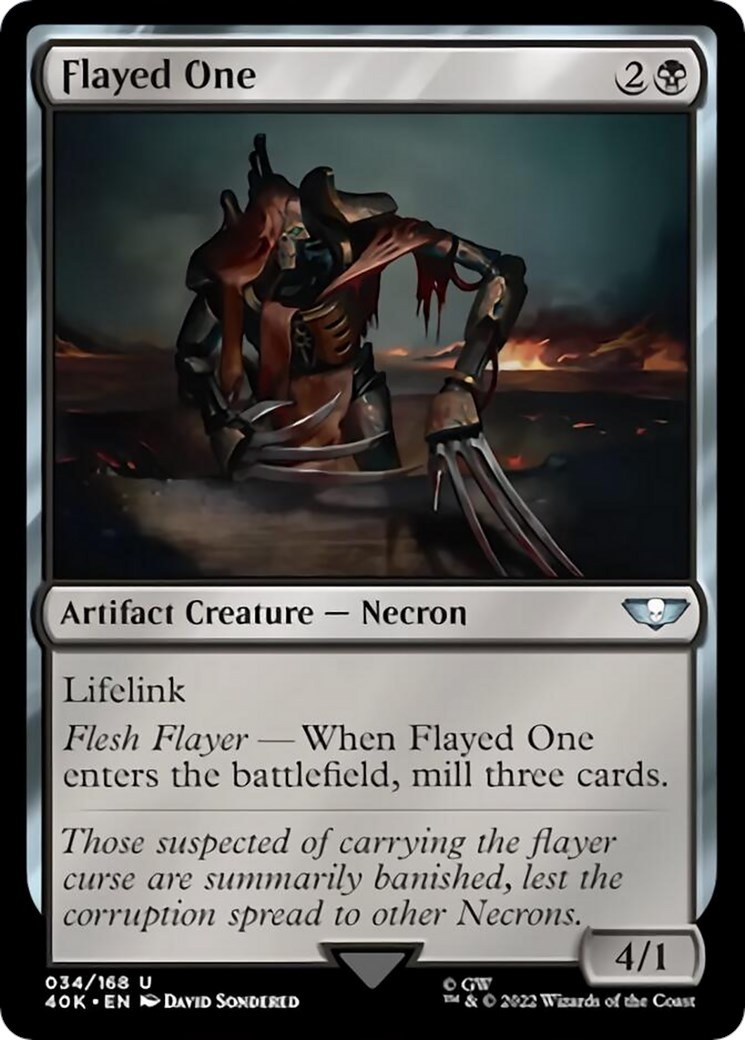 NM - Flayed One (Surge Foil) - 34 - Universi oltre: Warhammer 40.000