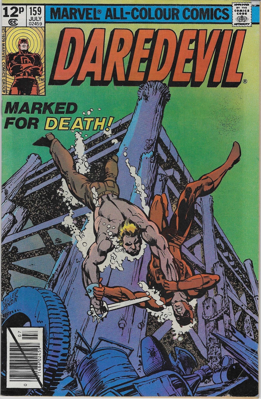 DAREDEVIL #159 Jul 1979 Marked For Murder! Frank Miller/Roger McKenzie/Bullseye