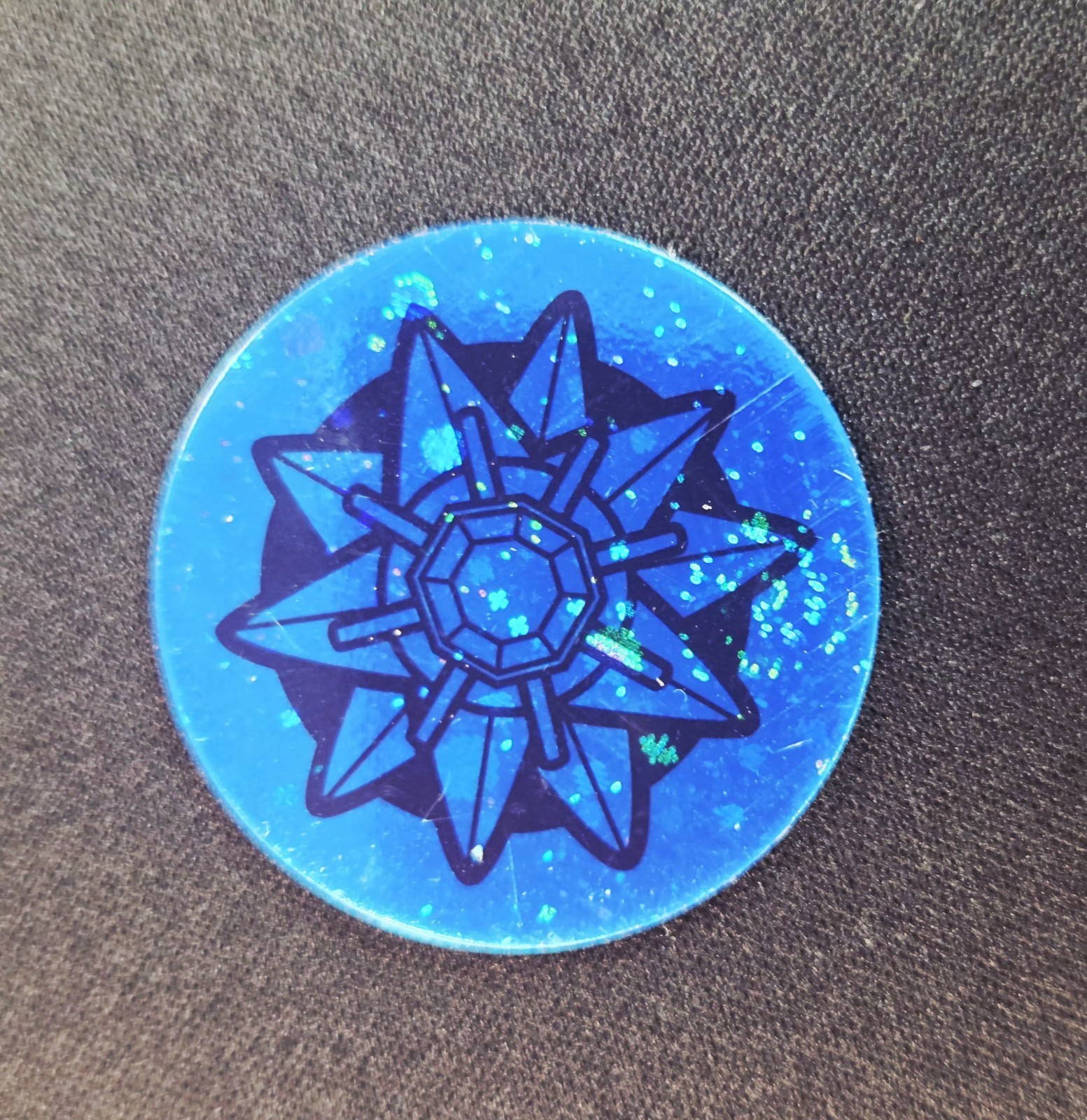 Moneta Vintage Pokemon 2000 Starmie Swirl Cosmos Holo Blu Flip Nintendo WoTC Rara