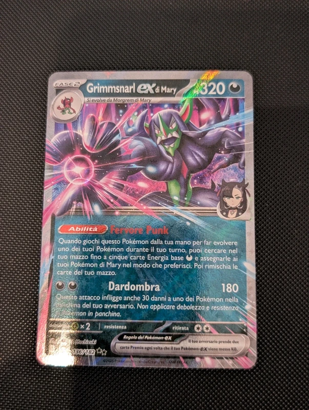 Grimmsnarl ex di Mary Pokemon TCG Rivali predestinati ita