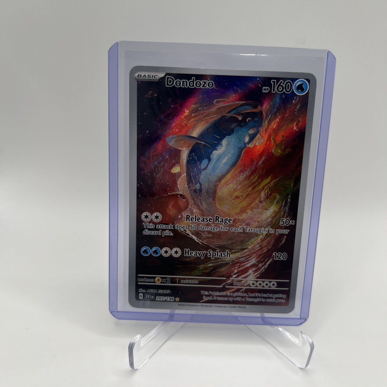 Dondozo 207/198 IR Scarlatto e Viola Set Base ILLUSTRAZIONE RARO HOLO POKEMON SV01