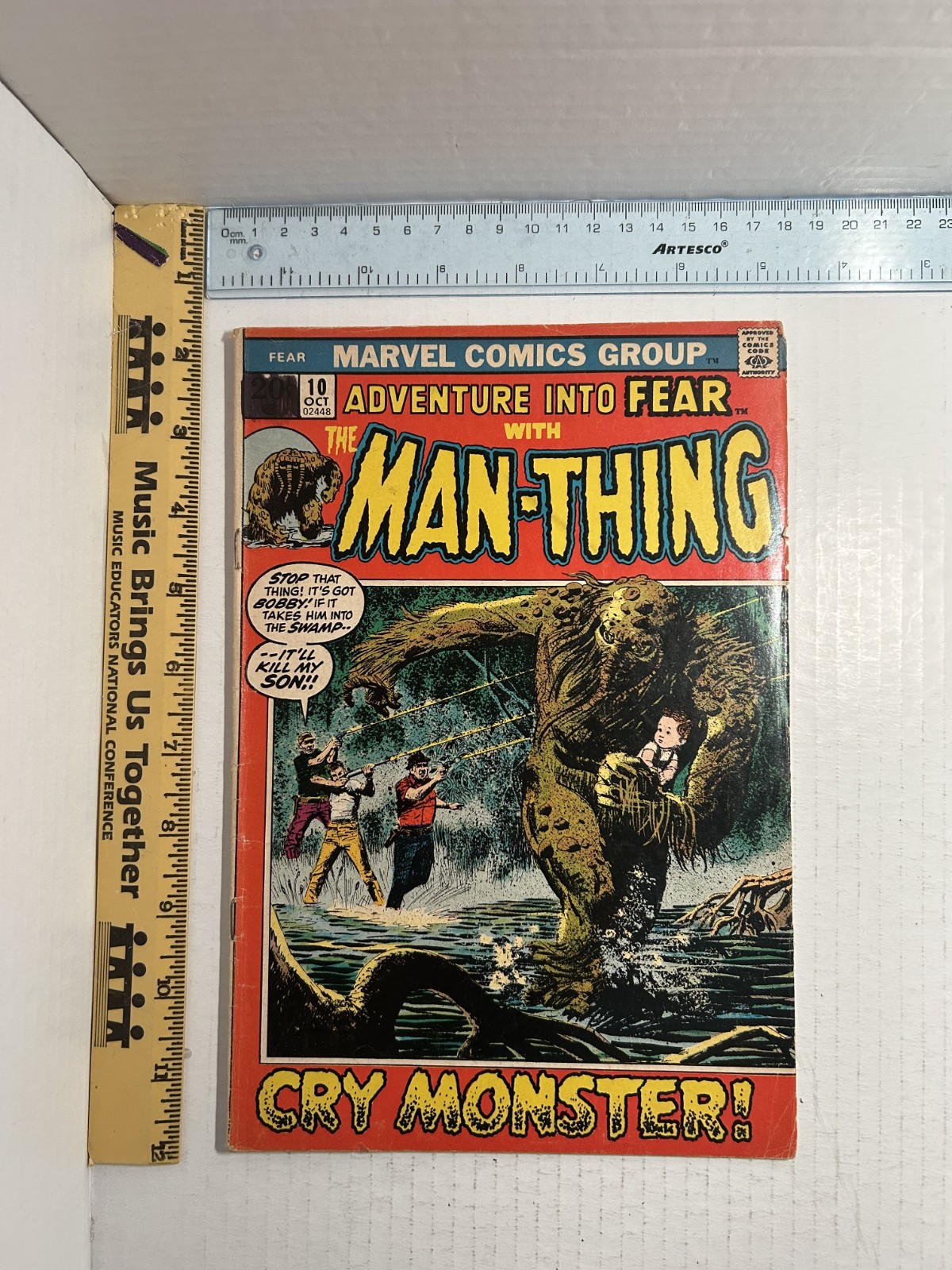1972 Avventura nella paura 10 uomo-cosa Marvel