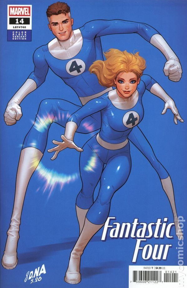 FANTASTIC FOUR #14 DAVID NAKAYAMA COLOR BLOCK VARIANTE BLU (MARVEL COMICS 2026)