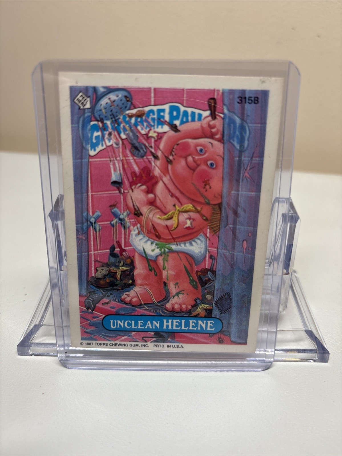 Original 1987 Garbage Pail Kids 315b  UNCLEAN HELENE SERIES 8 GPK
