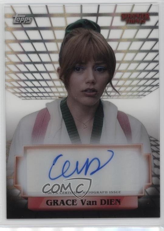 2025 High Tek Stranger Things Grace Van Dien come Chrissy Cunningham Auto 5m1