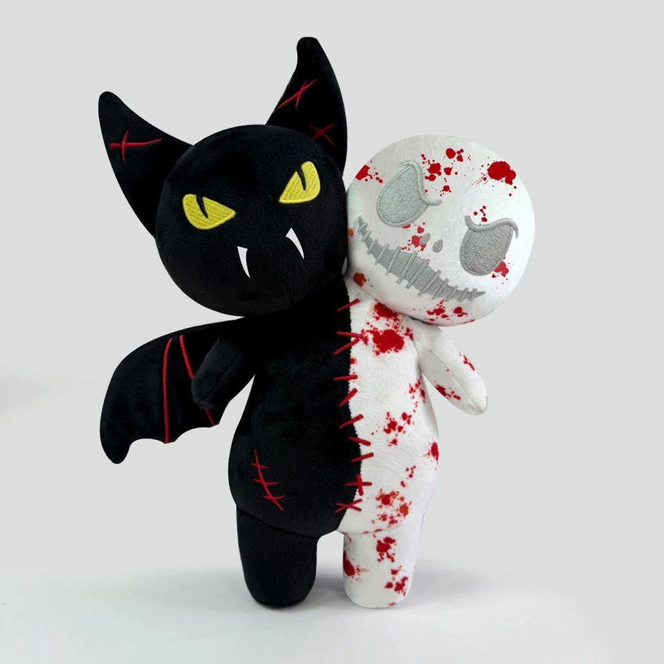 Peluche scheletro zucca Halloween giocattolo spettrale cartone animato morbido peluche bambola 25 cm