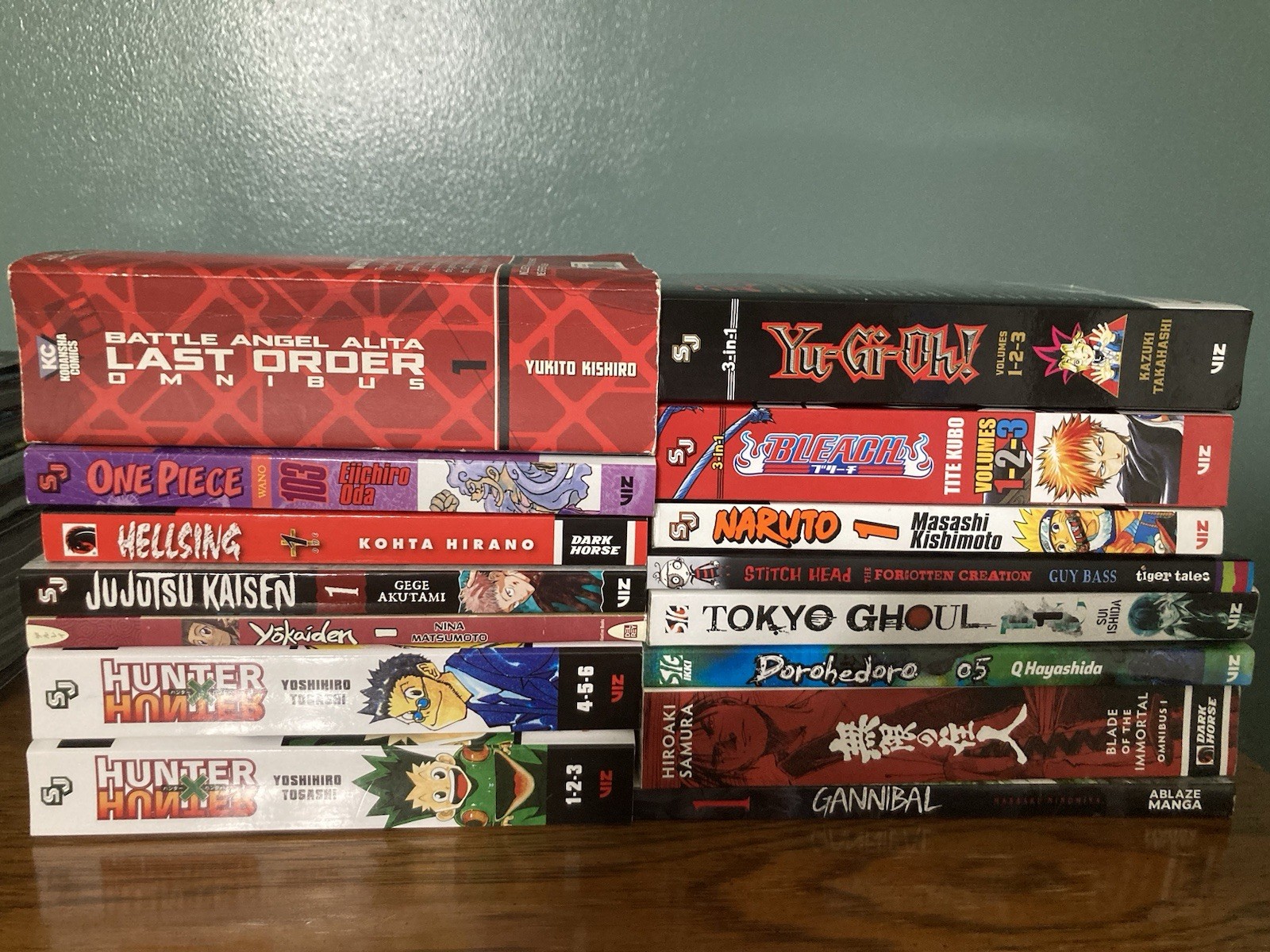 Lotto Manga Hunter X Hellsing Jujutsu Kaisen Pezzo Unico Alita Yu-gi-oh! Naruto Tokyo