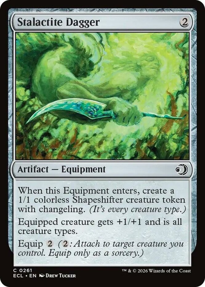Stalactite Dagger NM, English MTG Lorwyn Eclipsed - Main Set