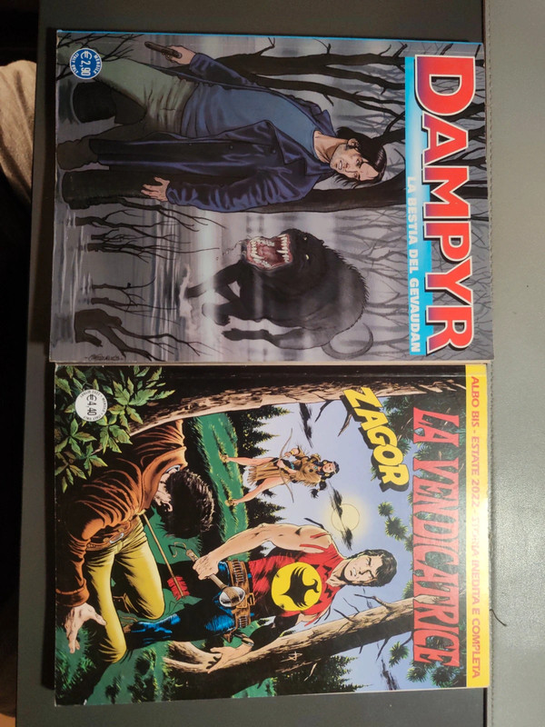 Coppia di fumetti in italiano