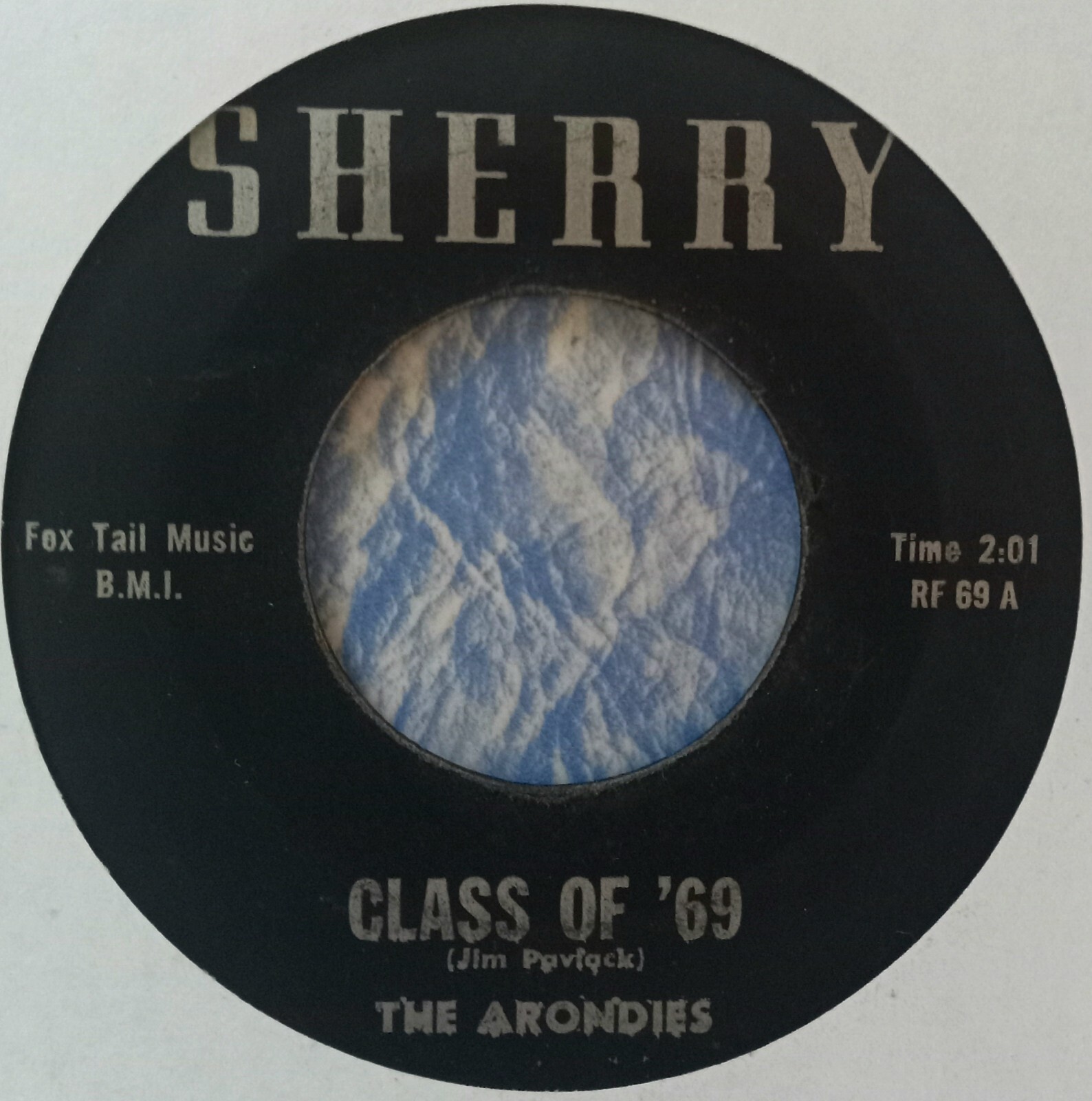 VG+ 1965 PITTSBURGH Garage Surf ARONDIES Class of 69 All My Love 45 MAD MIKE PA